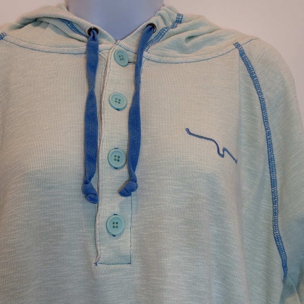Kimes Ranch Mint Sunrise Hoodie XL Green Henley Western Coastal Cowgirl Rodeo - Picture 8 of 11